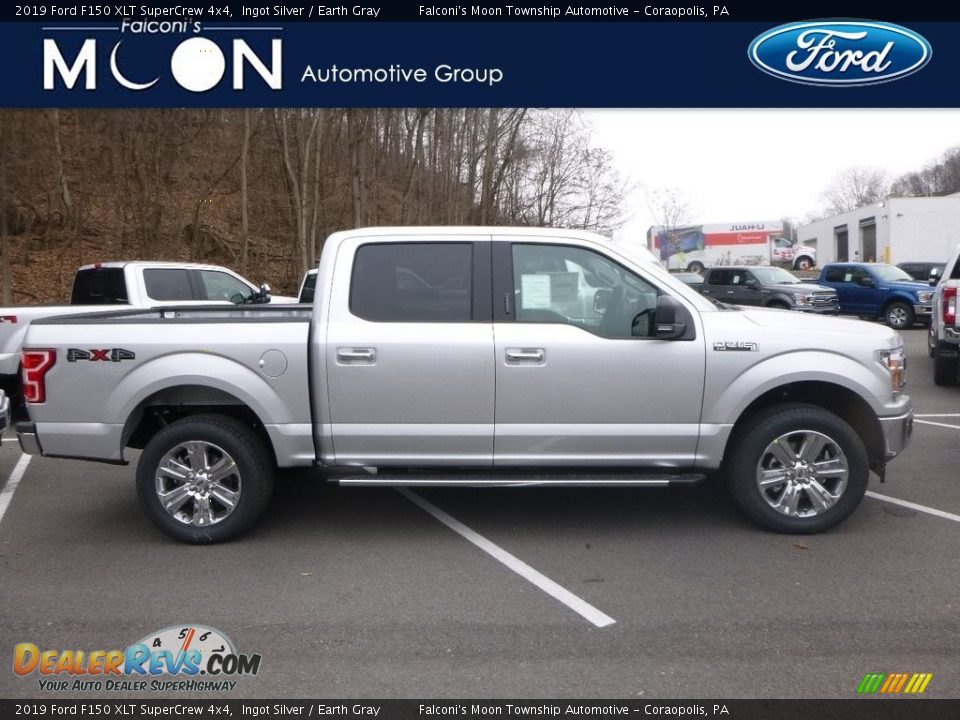 2019 Ford F150 XLT SuperCrew 4x4 Ingot Silver / Earth Gray Photo #1