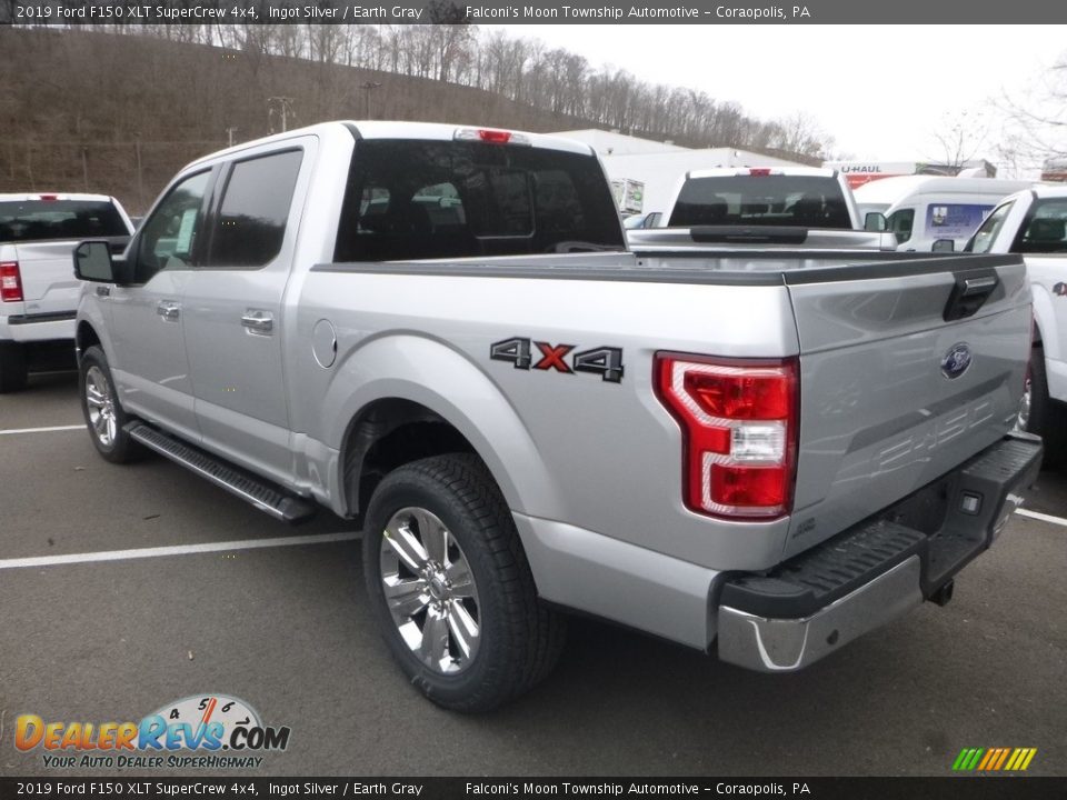 2019 Ford F150 XLT SuperCrew 4x4 Ingot Silver / Earth Gray Photo #2