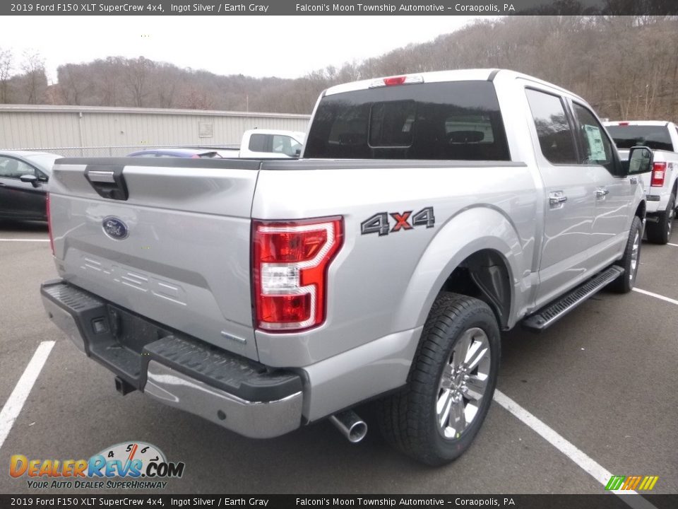 2019 Ford F150 XLT SuperCrew 4x4 Ingot Silver / Earth Gray Photo #3