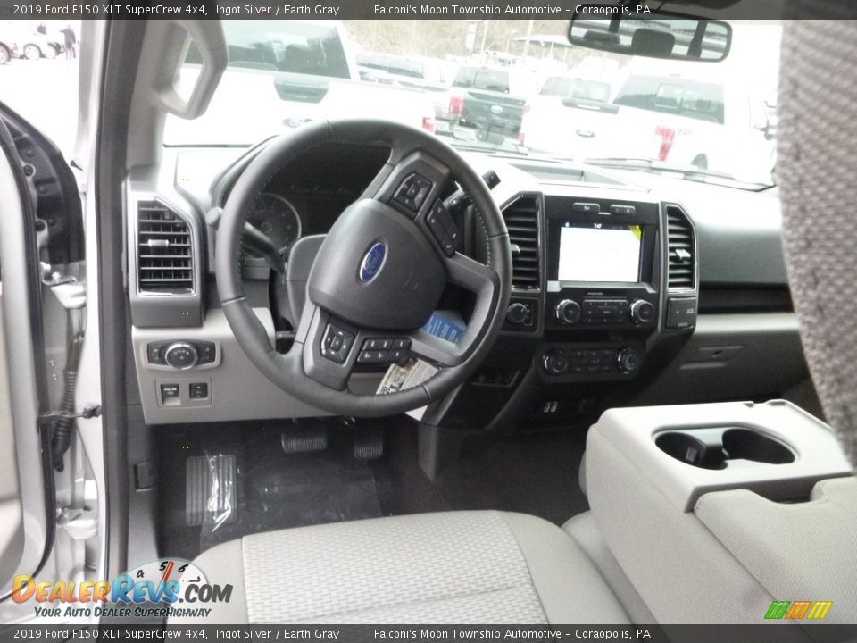 2019 Ford F150 XLT SuperCrew 4x4 Ingot Silver / Earth Gray Photo #9