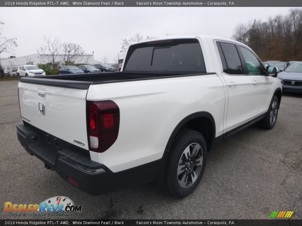 2019 Honda Ridgeline RTL-T AWD White Diamond Pearl / Black Photo #4