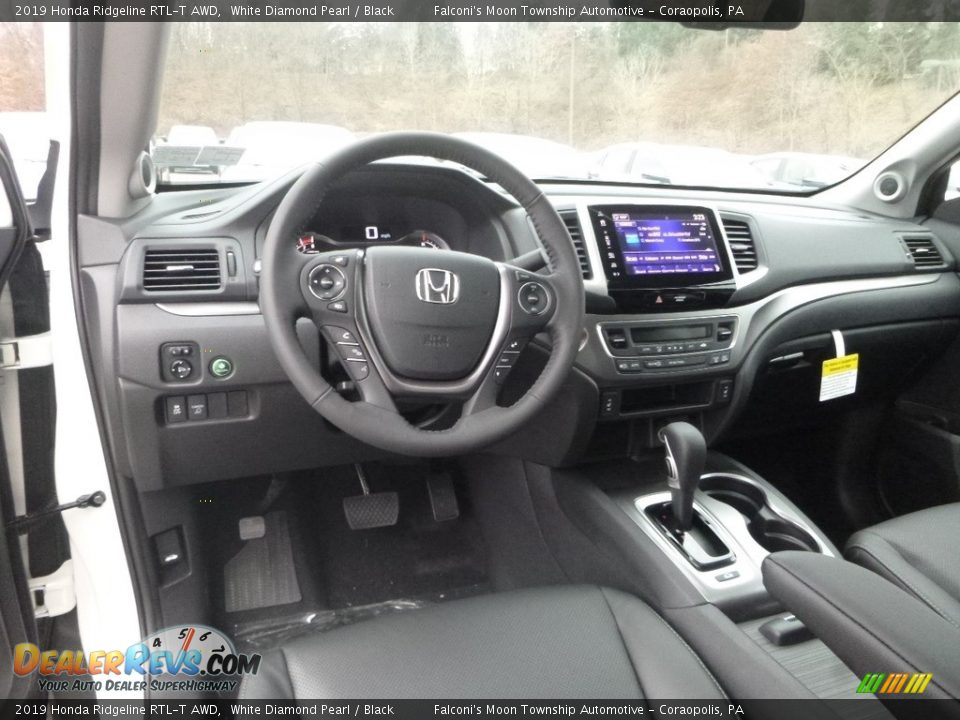 Black Interior - 2019 Honda Ridgeline RTL-T AWD Photo #10