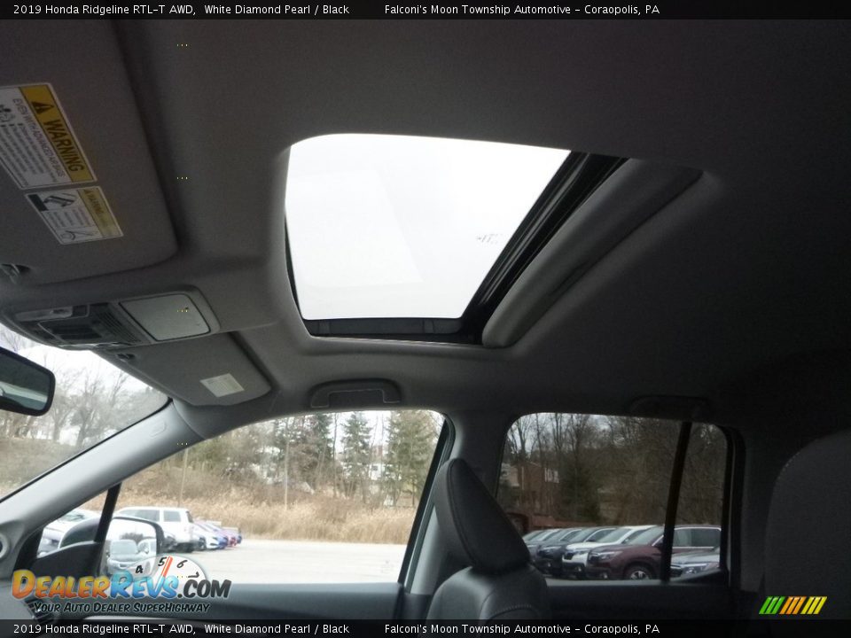 2019 Honda Ridgeline RTL-T AWD White Diamond Pearl / Black Photo #12