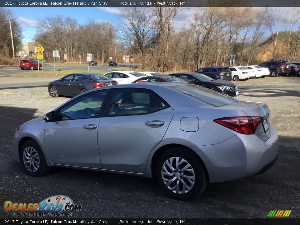 2017 Toyota Corolla LE Falcon Gray Metallic / Ash Gray Photo #6