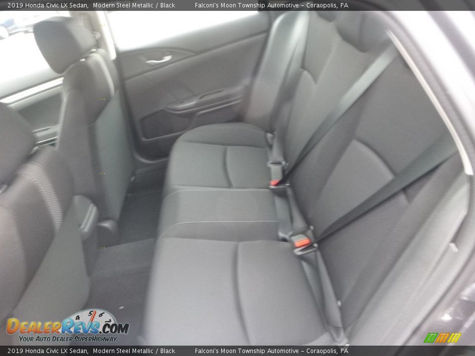 2019 Honda Civic LX Sedan Modern Steel Metallic / Black Photo #10