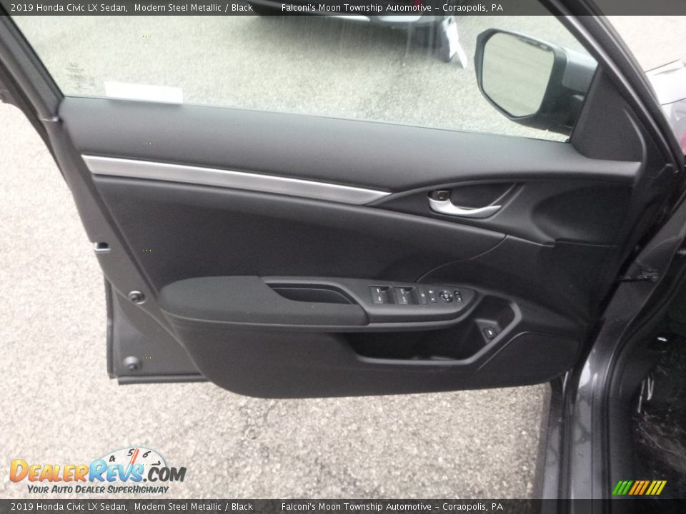 2019 Honda Civic LX Sedan Modern Steel Metallic / Black Photo #12