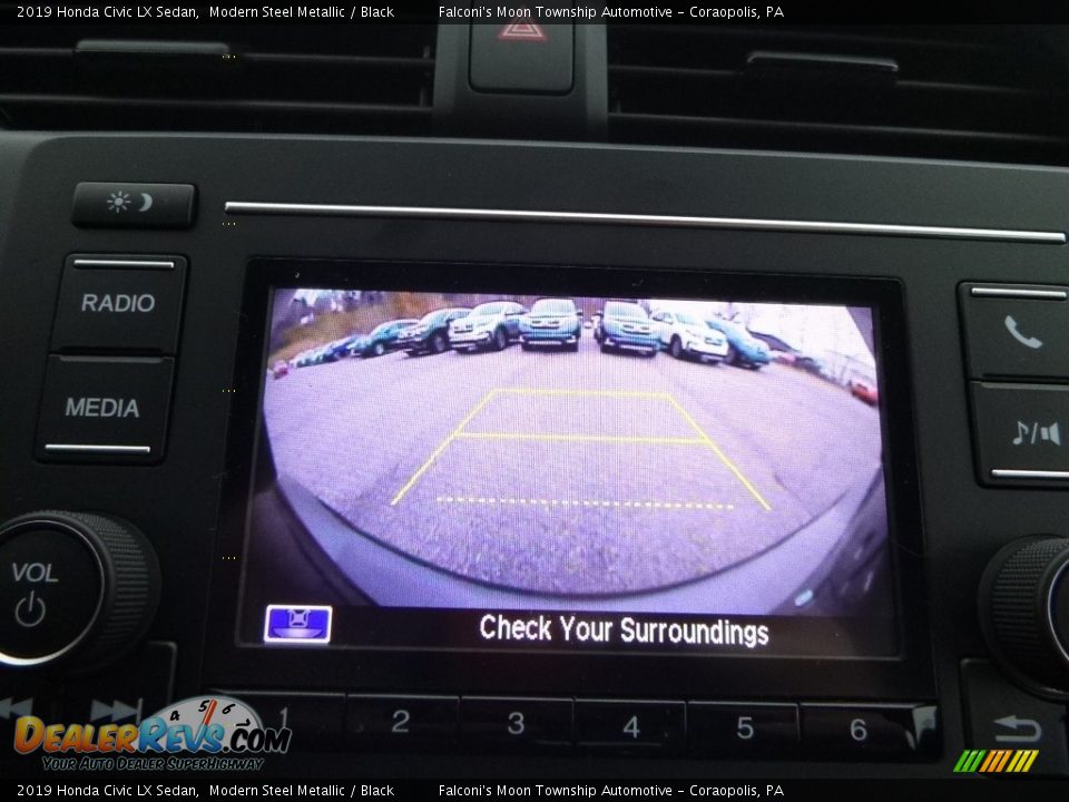 2019 Honda Civic LX Sedan Modern Steel Metallic / Black Photo #16