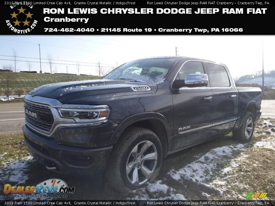 2019 Ram 1500 Limited Crew Cab 4x4 Granite Crystal Metallic / Indigo/Frost Photo #1