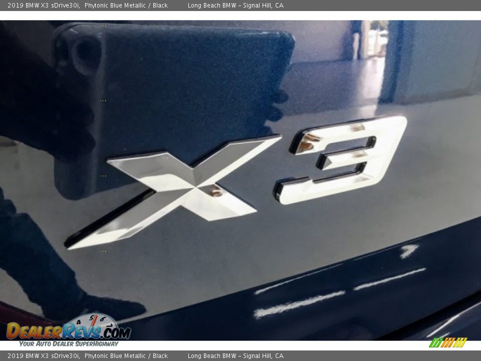 2019 BMW X3 sDrive30i Phytonic Blue Metallic / Black Photo #7