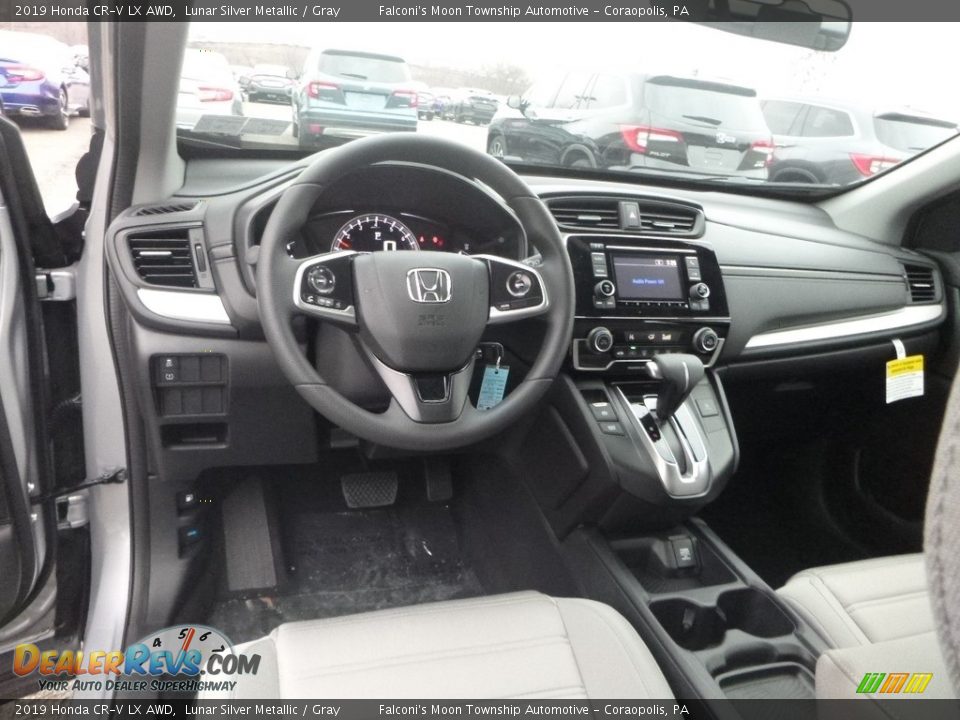 Gray Interior - 2019 Honda CR-V LX AWD Photo #11