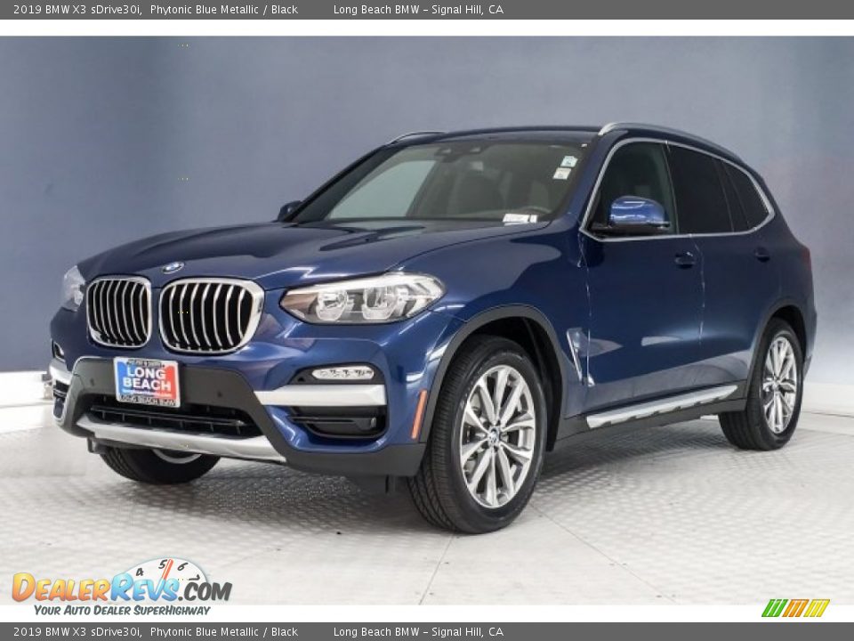 2019 BMW X3 sDrive30i Phytonic Blue Metallic / Black Photo #12