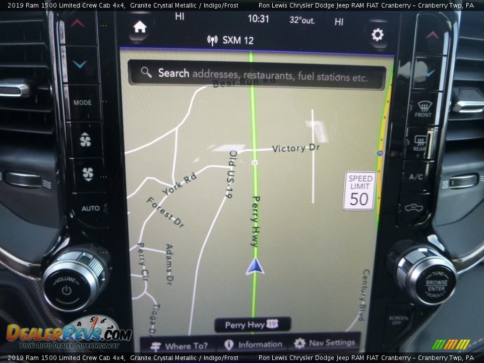 2019 Ram 1500 Limited Crew Cab 4x4 Granite Crystal Metallic / Indigo/Frost Photo #18