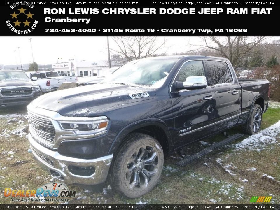 2019 Ram 1500 Limited Crew Cab 4x4 Maximum Steel Metallic / Indigo/Frost Photo #1