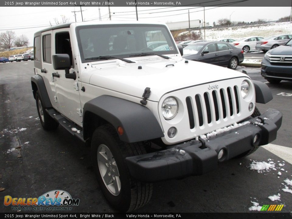 2015 Jeep Wrangler Unlimited Sport 4x4 Bright White / Black Photo #8