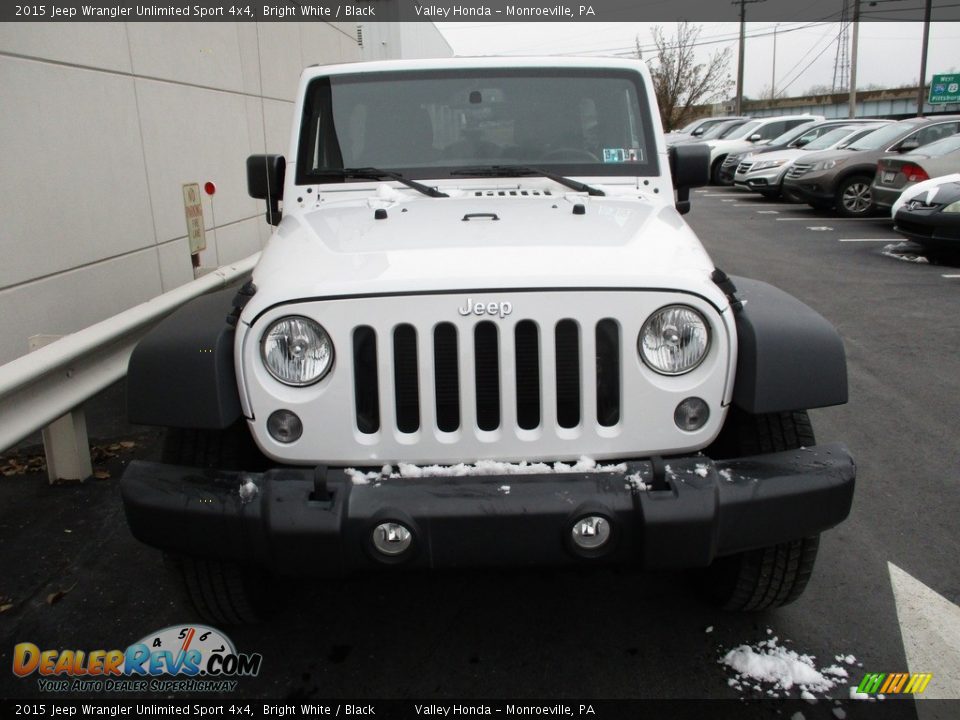 2015 Jeep Wrangler Unlimited Sport 4x4 Bright White / Black Photo #9