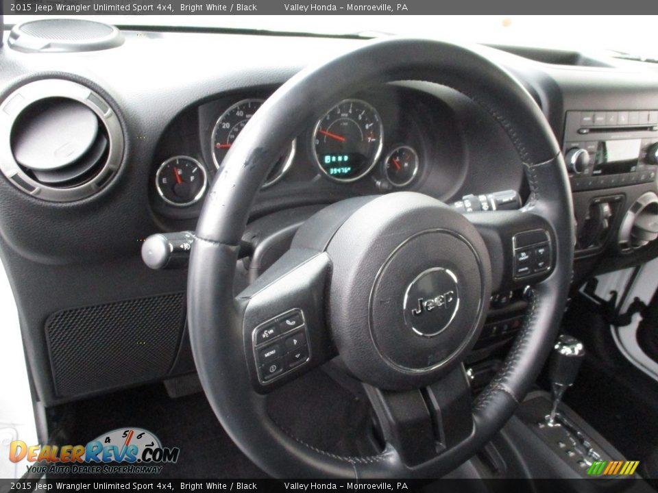 2015 Jeep Wrangler Unlimited Sport 4x4 Bright White / Black Photo #14