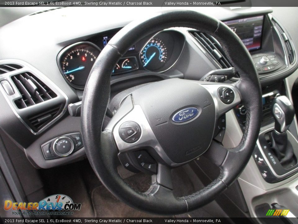 2013 Ford Escape SEL 1.6L EcoBoost 4WD Sterling Gray Metallic / Charcoal Black Photo #15