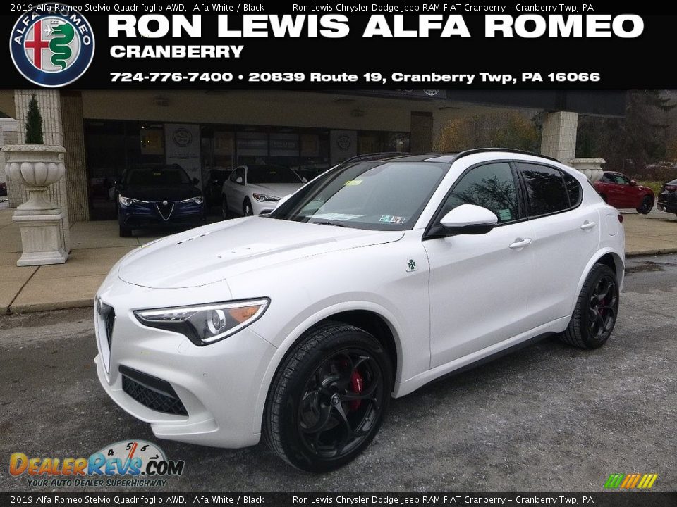 2019 Alfa Romeo Stelvio Quadrifoglio AWD Alfa White / Black Photo #1