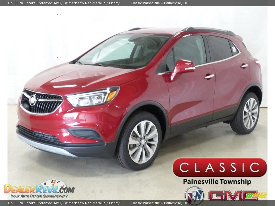 2019 Buick Encore Preferred AWD Winterberry Red Metallic / Ebony Photo #1
