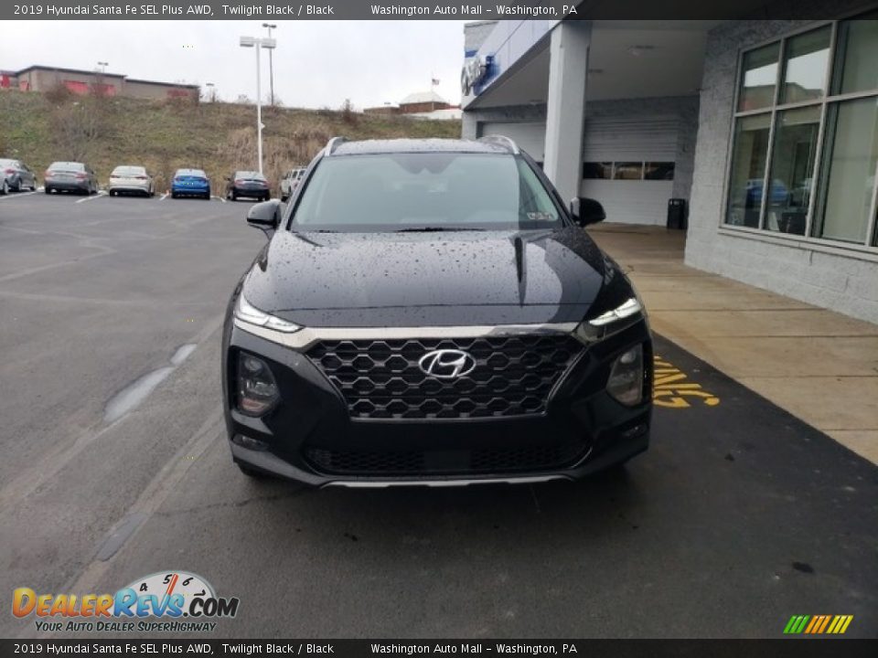 2019 Hyundai Santa Fe SEL Plus AWD Twilight Black / Black Photo #2