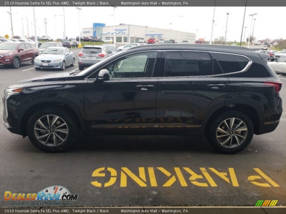 2019 Hyundai Santa Fe SEL Plus AWD Twilight Black / Black Photo #4