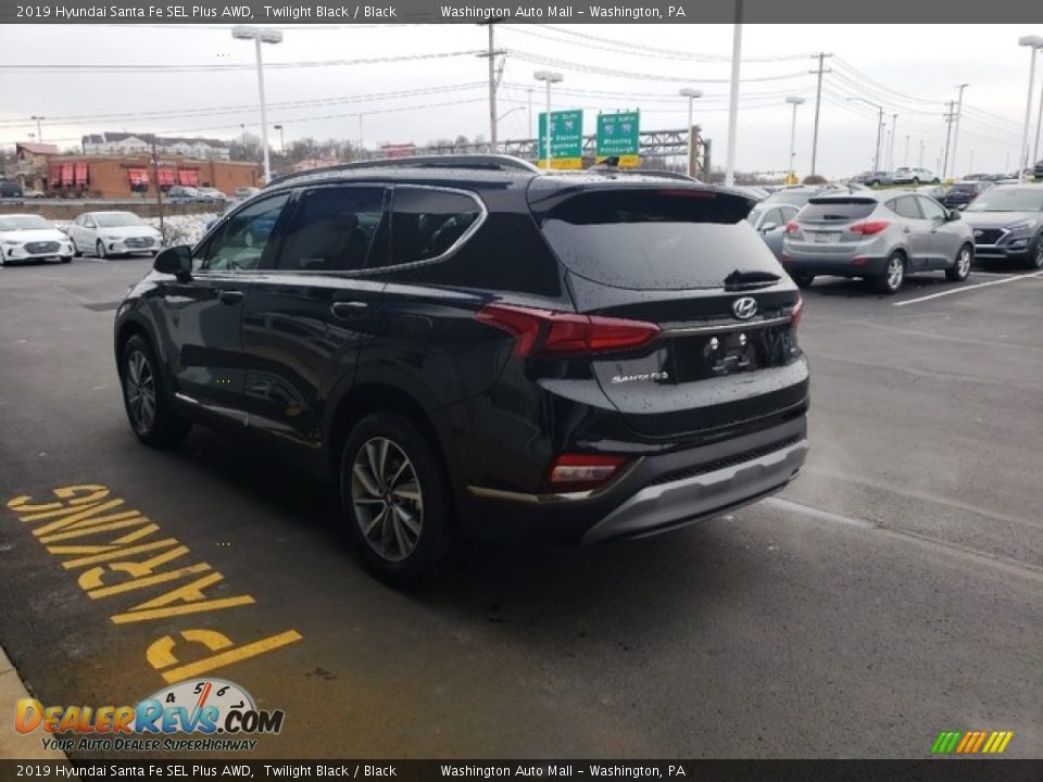 2019 Hyundai Santa Fe SEL Plus AWD Twilight Black / Black Photo #5