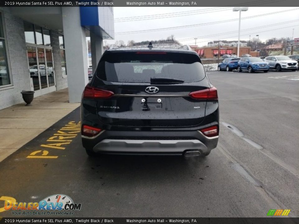 2019 Hyundai Santa Fe SEL Plus AWD Twilight Black / Black Photo #6