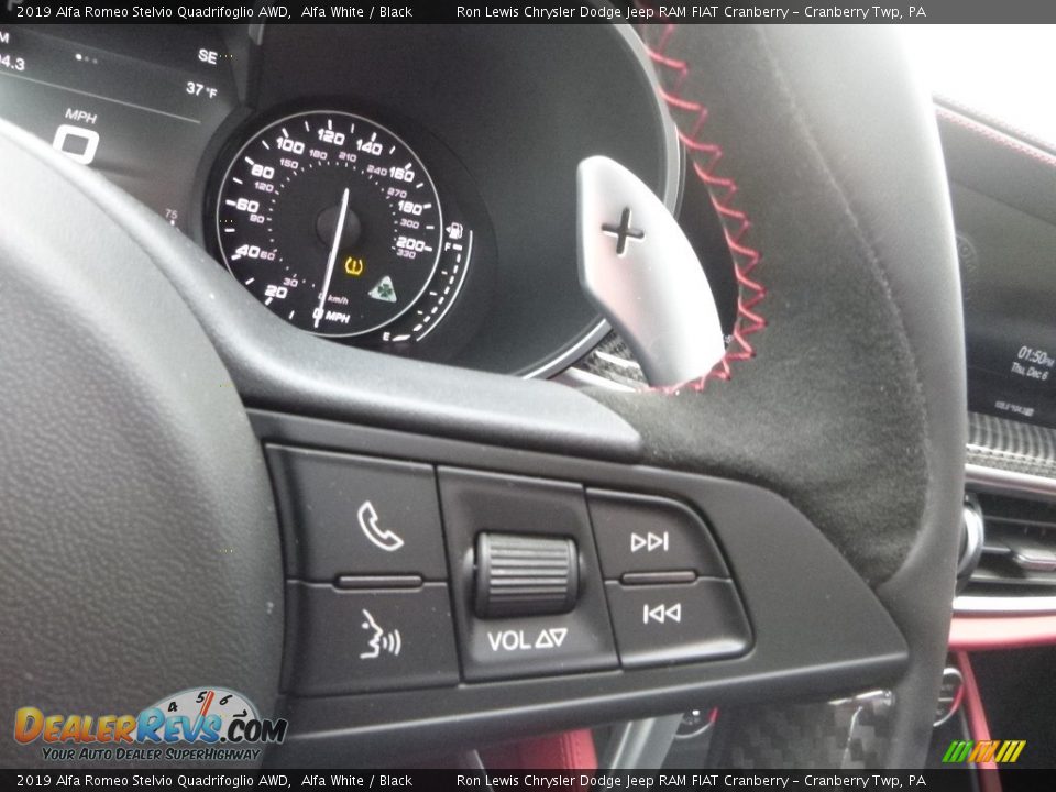 2019 Alfa Romeo Stelvio Quadrifoglio AWD Steering Wheel Photo #24
