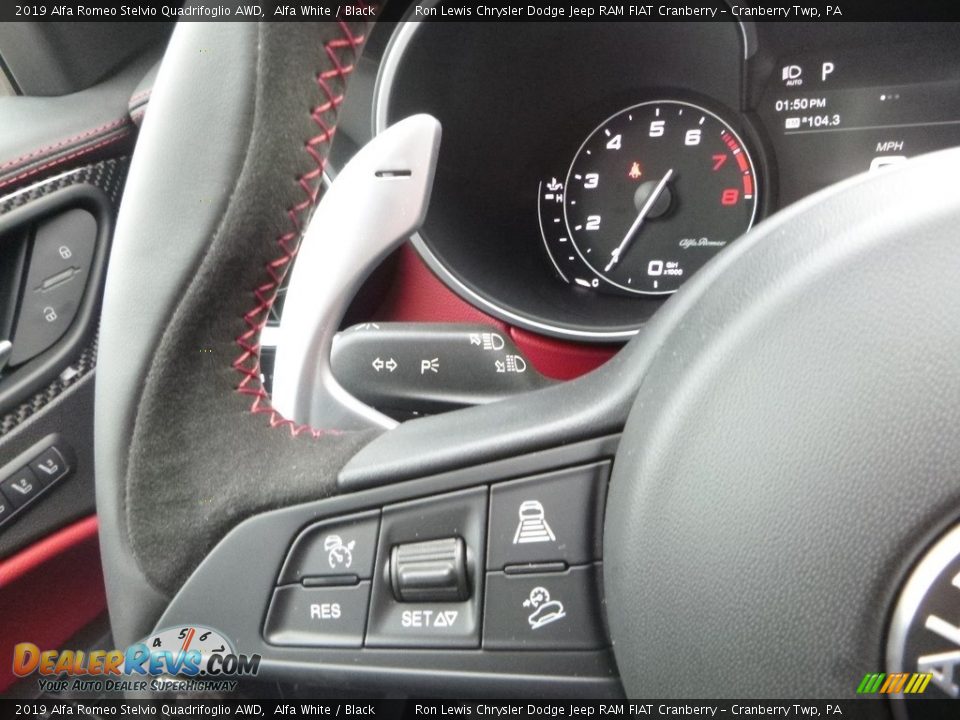 2019 Alfa Romeo Stelvio Quadrifoglio AWD Steering Wheel Photo #25