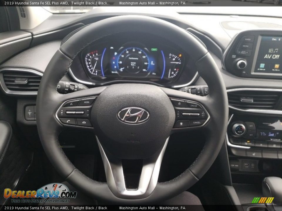 2019 Hyundai Santa Fe SEL Plus AWD Twilight Black / Black Photo #21