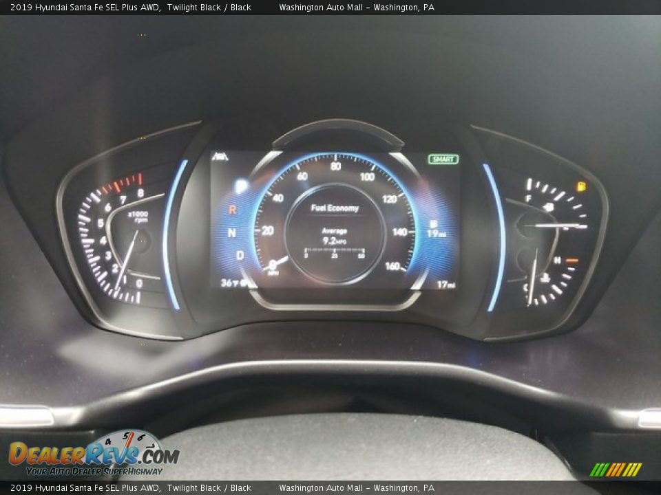 2019 Hyundai Santa Fe SEL Plus AWD Twilight Black / Black Photo #22