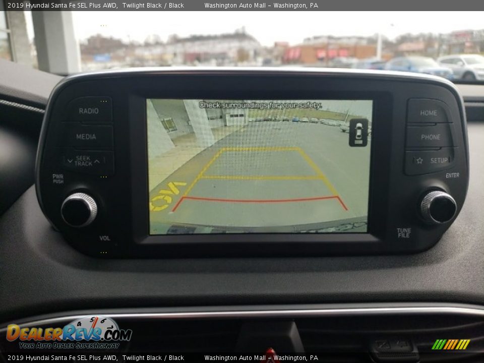 2019 Hyundai Santa Fe SEL Plus AWD Twilight Black / Black Photo #24