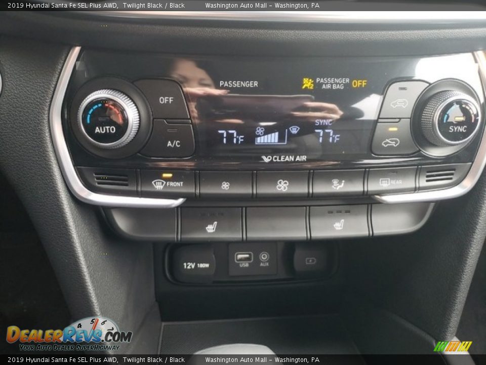 2019 Hyundai Santa Fe SEL Plus AWD Twilight Black / Black Photo #25