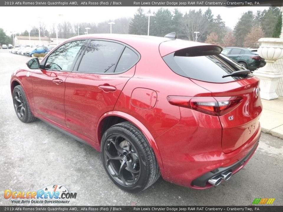 2019 Alfa Romeo Stelvio Quadrifoglio AWD Alfa Rosso (Red) / Black Photo #5