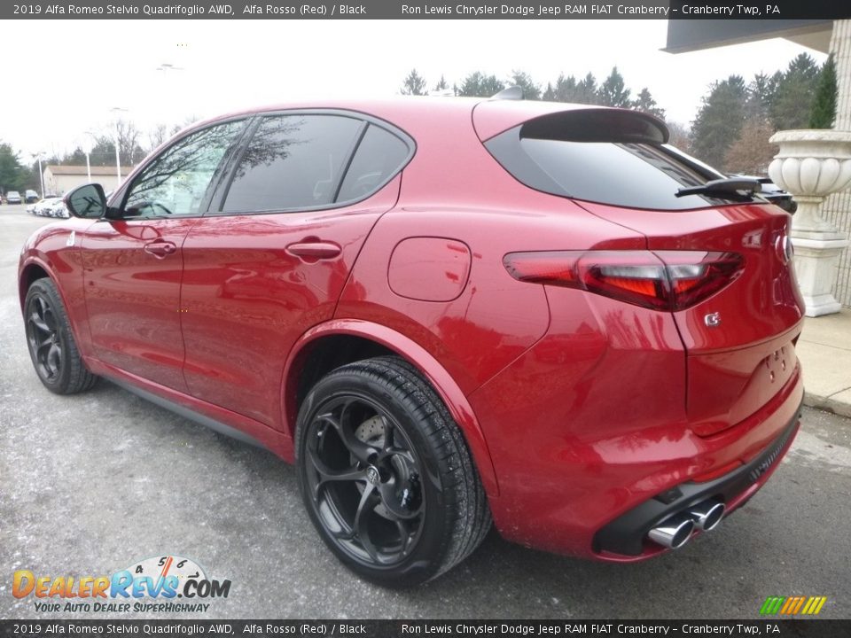 2019 Alfa Romeo Stelvio Quadrifoglio AWD Alfa Rosso (Red) / Black Photo #6