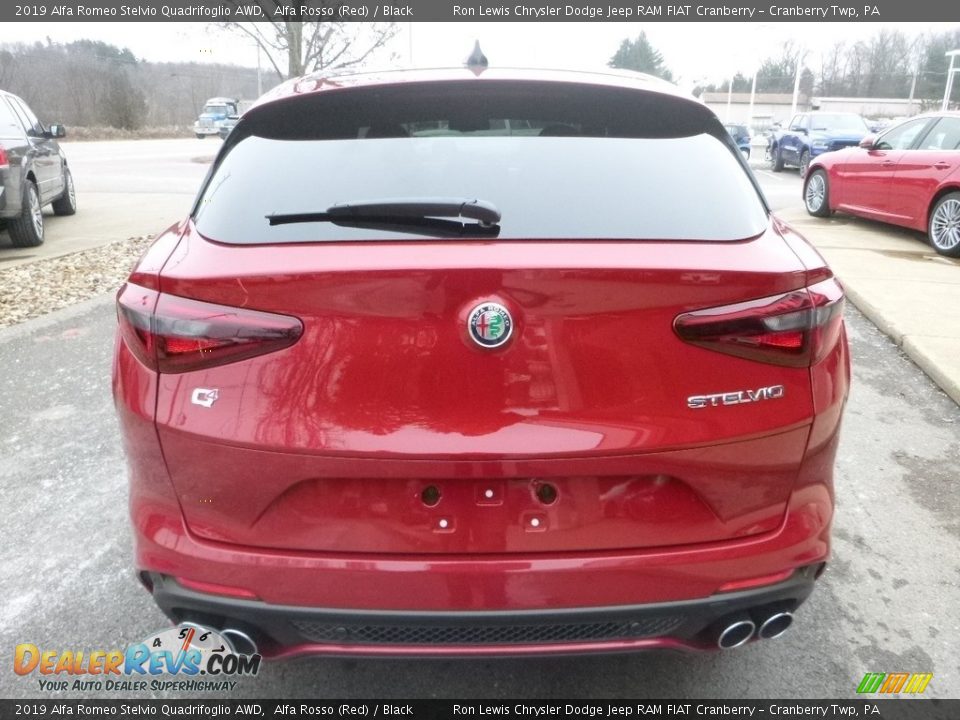 2019 Alfa Romeo Stelvio Quadrifoglio AWD Alfa Rosso (Red) / Black Photo #7