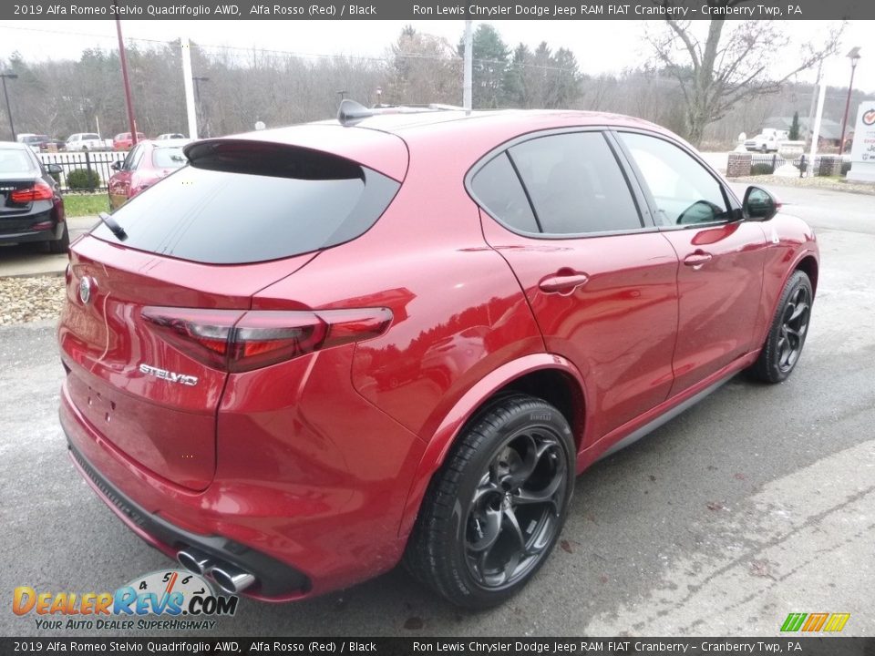 2019 Alfa Romeo Stelvio Quadrifoglio AWD Alfa Rosso (Red) / Black Photo #8