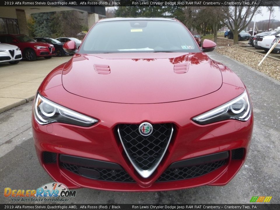 2019 Alfa Romeo Stelvio Quadrifoglio AWD Alfa Rosso (Red) / Black Photo #13
