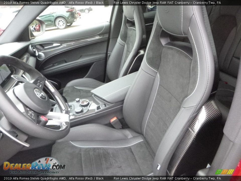 Black Interior - 2019 Alfa Romeo Stelvio Quadrifoglio AWD Photo #21