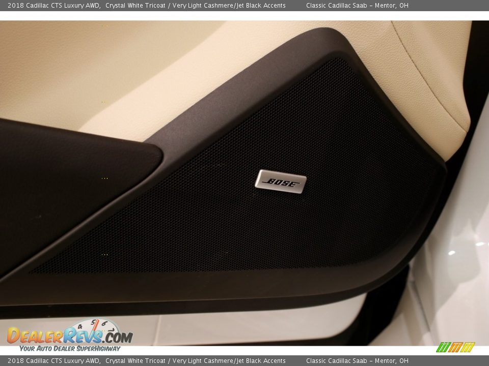 2018 Cadillac CTS Luxury AWD Crystal White Tricoat / Very Light Cashmere/Jet Black Accents Photo #6