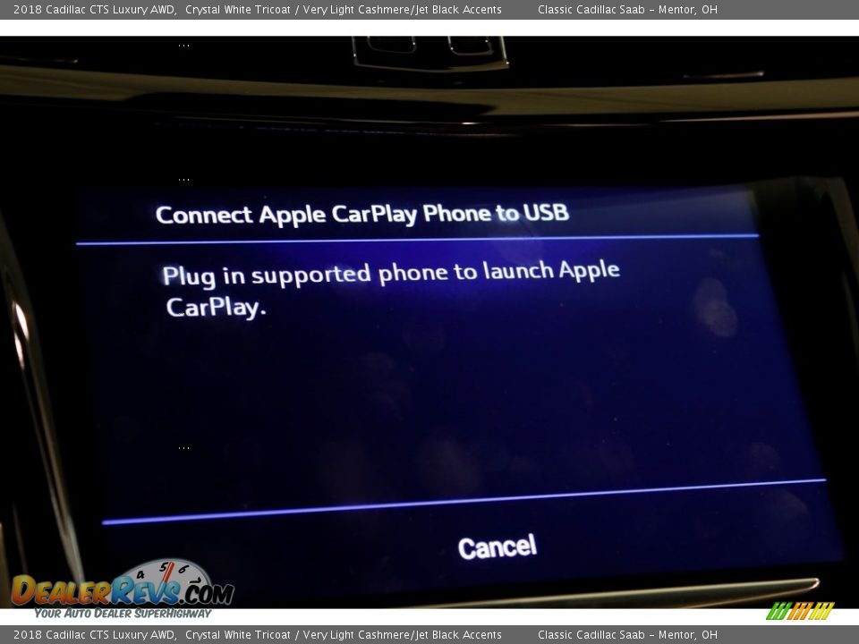 2018 Cadillac CTS Luxury AWD Crystal White Tricoat / Very Light Cashmere/Jet Black Accents Photo #19