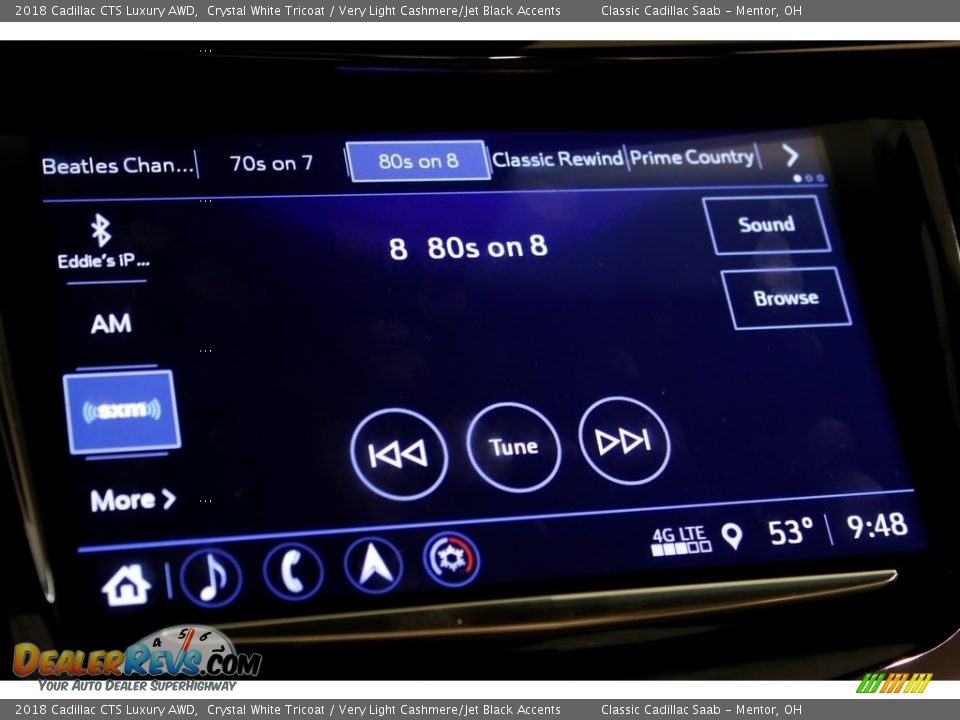 2018 Cadillac CTS Luxury AWD Crystal White Tricoat / Very Light Cashmere/Jet Black Accents Photo #21