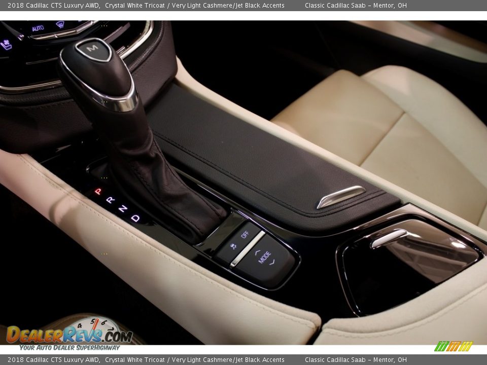 2018 Cadillac CTS Luxury AWD Crystal White Tricoat / Very Light Cashmere/Jet Black Accents Photo #23