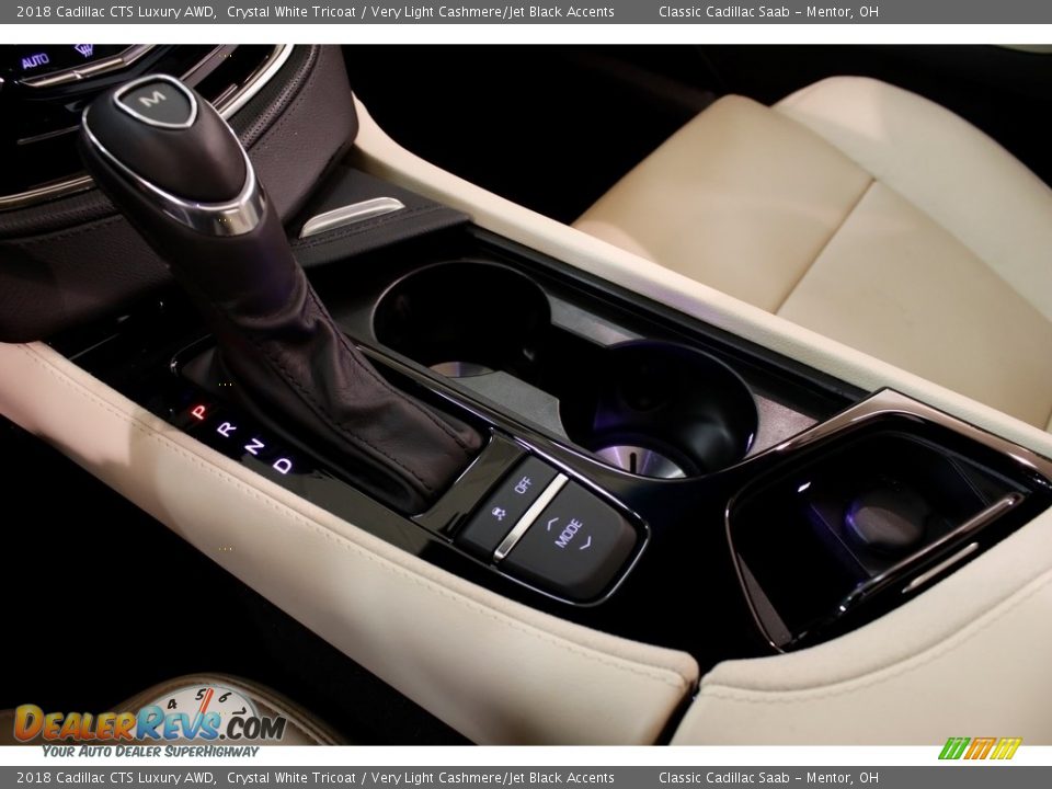 2018 Cadillac CTS Luxury AWD Crystal White Tricoat / Very Light Cashmere/Jet Black Accents Photo #24