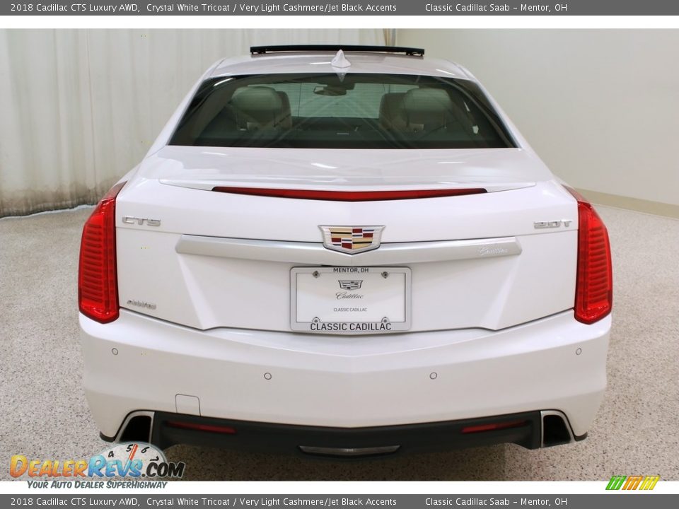 2018 Cadillac CTS Luxury AWD Crystal White Tricoat / Very Light Cashmere/Jet Black Accents Photo #34
