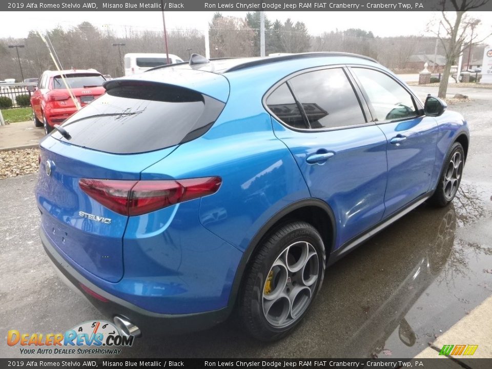 2019 Alfa Romeo Stelvio AWD Misano Blue Metallic / Black Photo #7
