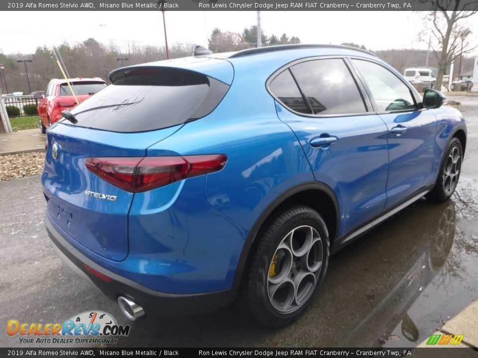 2019 Alfa Romeo Stelvio AWD Misano Blue Metallic / Black Photo #8
