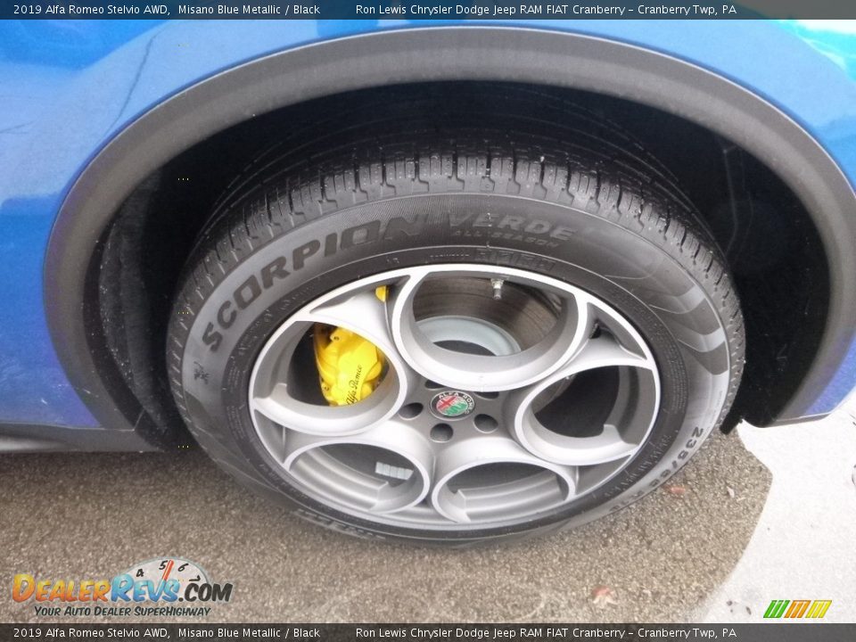 2019 Alfa Romeo Stelvio AWD Misano Blue Metallic / Black Photo #13