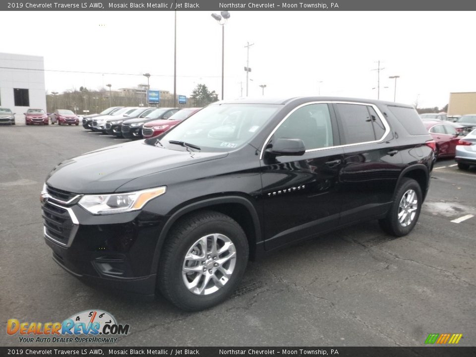 2019 Chevrolet Traverse LS AWD Mosaic Black Metallic / Jet Black Photo #1