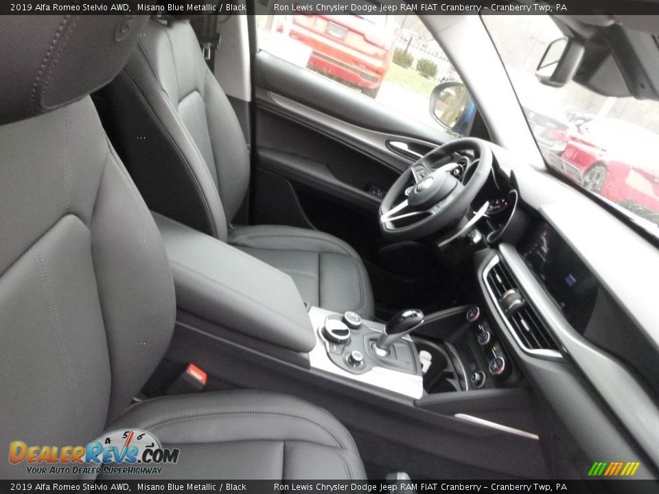 2019 Alfa Romeo Stelvio AWD Misano Blue Metallic / Black Photo #14